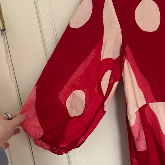 Anthropologie Maeve The Mona Linen Shirt Maxi Dress SZ M - Picture 8 of 13